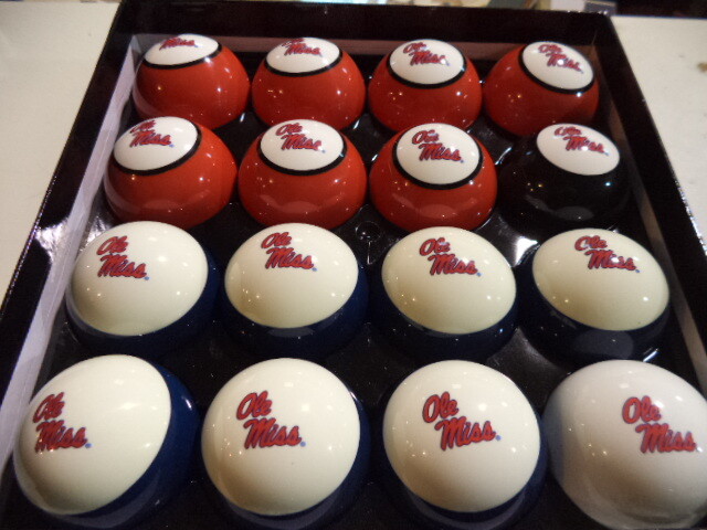 Ole Miss Billiard Ball Set
