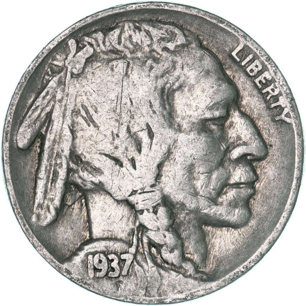 1937 D Buffalo Nickel Fine FN