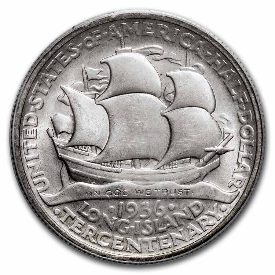 1936 Long Island Tercentenary Half Dollar MS-65 PCGS