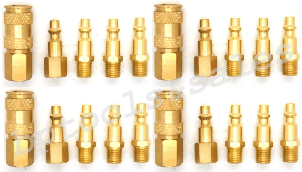 (20) Universal Coupler Quick Connect Coupler Set Air Compressor Hose NEW