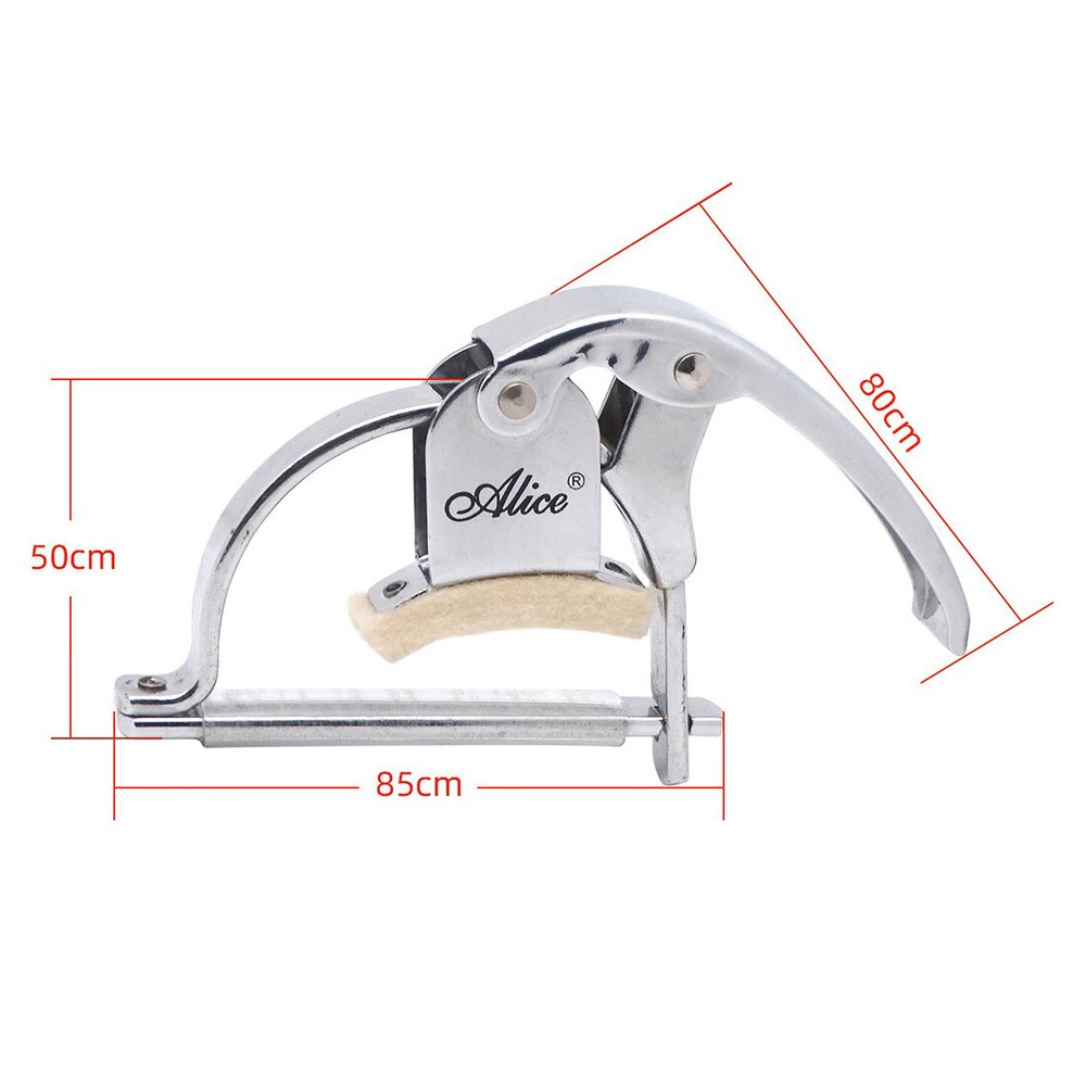 Alice Chrome Metal Wool Pad Classical Guitar Capo