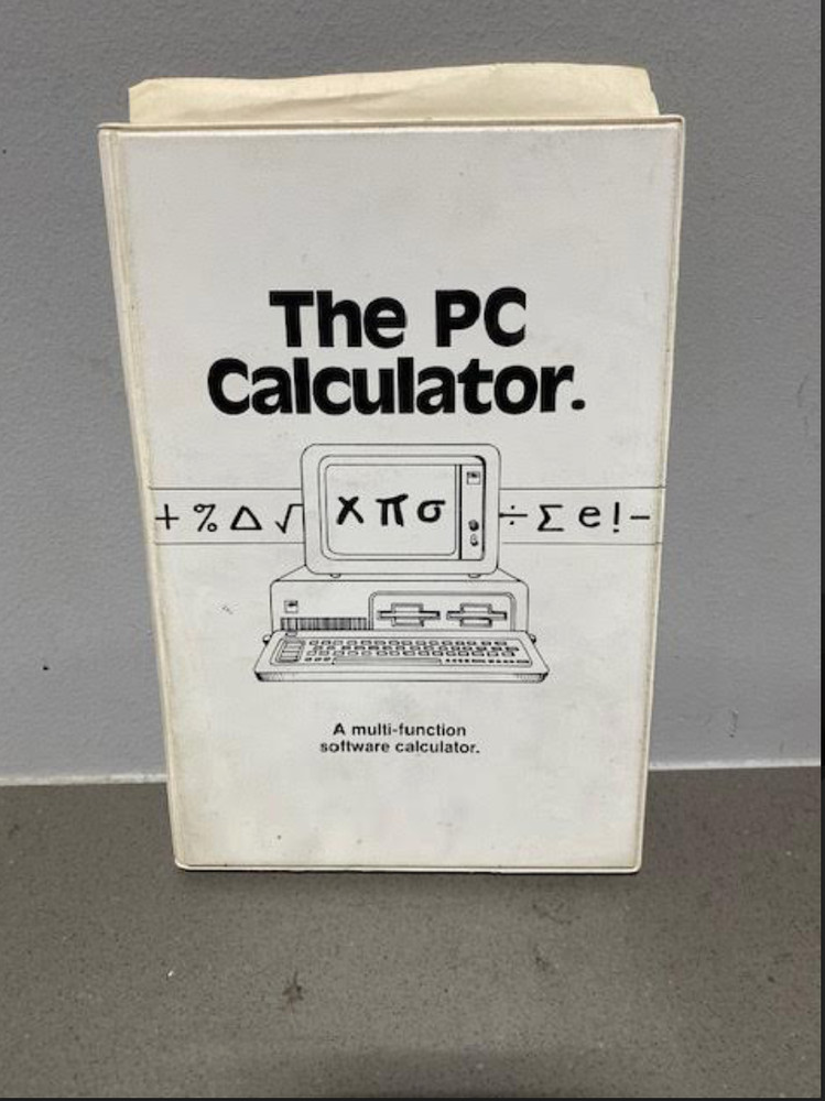 The PC Calculator - A multi-function software calculator software floppy disk