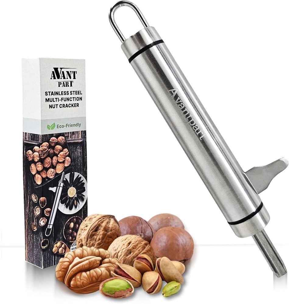 Professional Stainless Steel Walnut and Macadamia Nut Cracker Tool