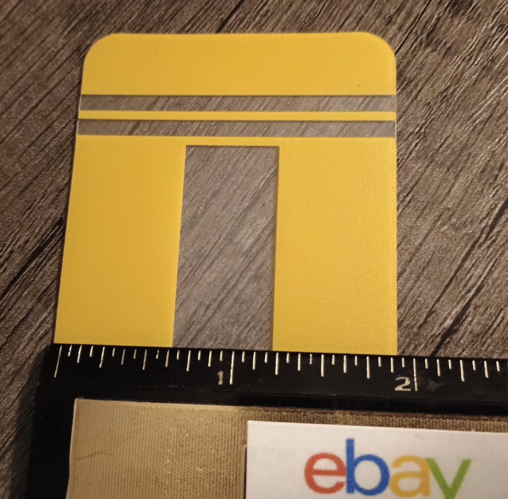 Reading Tracker - 4 Pieces - Bookmark - Yellow, plastic, pencil, & flexible!