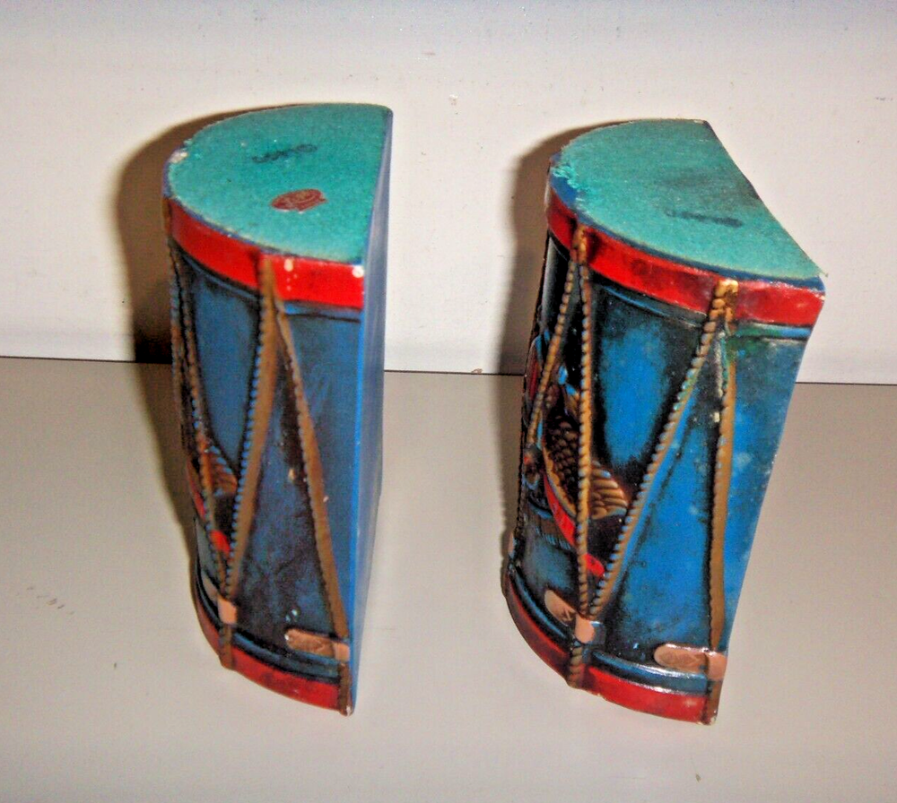 VINTAGE LEGO PATRIOTIC DRUMS BOOK ENDS