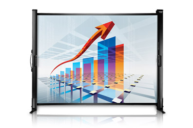 Epson ES1000 Ultraportable Tabletop Projection Screen 50" Presentations/Home Use