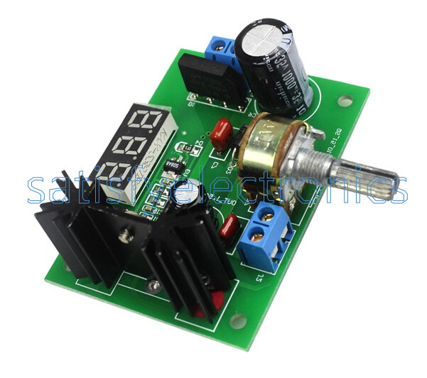 LM317 AC/DC Adjustable Voltage Regulator Step-down Power Supply LED Display NEW