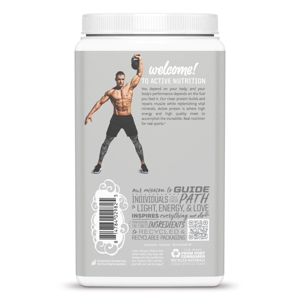 Sunwarrior Pre & Post Workout Active Protein Vegan - Vanilla Protein, 2.2 lbs
