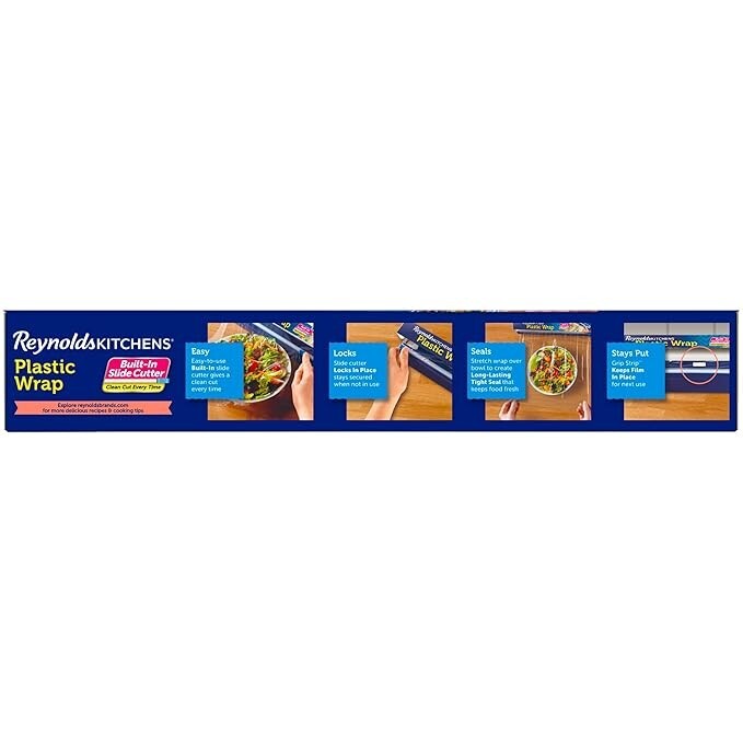Reynolds Kitchens Quick Cut Plastic Wrap 225 Square Feet