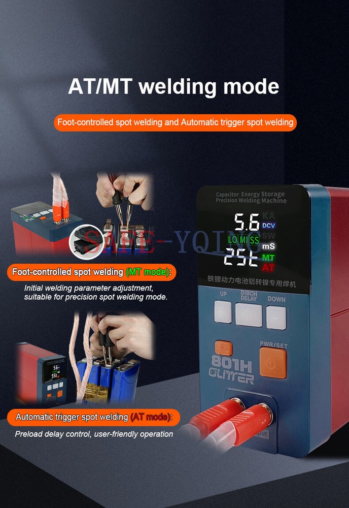 1PCS 801H Spot Welding Machine High Efficiency Battery Spot Welder Capacitor