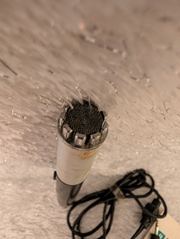 Vtg Microphone For Panasonic Tape Recorder RQ 309S And Paperwork: Untested