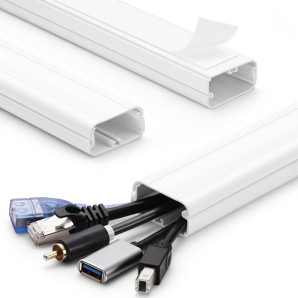 Elegant 39in Cable Concealer for Wall Mounted TVs - Durable and Paintable