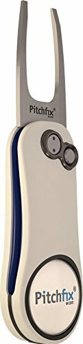 PITCHFIX HYBRID 2.0 WHITE/BLUE GOLF DIVOT TOOL