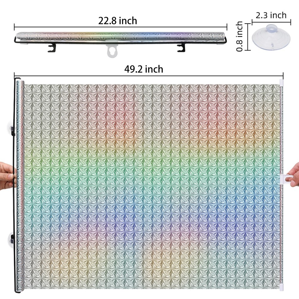 Retractable Car Auto Front Windshield Sun Shade Window Cover Roll Curtain Visor