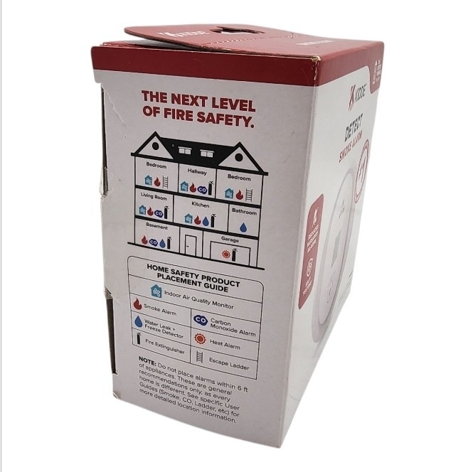 Kidde Smoke Alarm Battery Powered 2 AA Fire Detector 10SDR