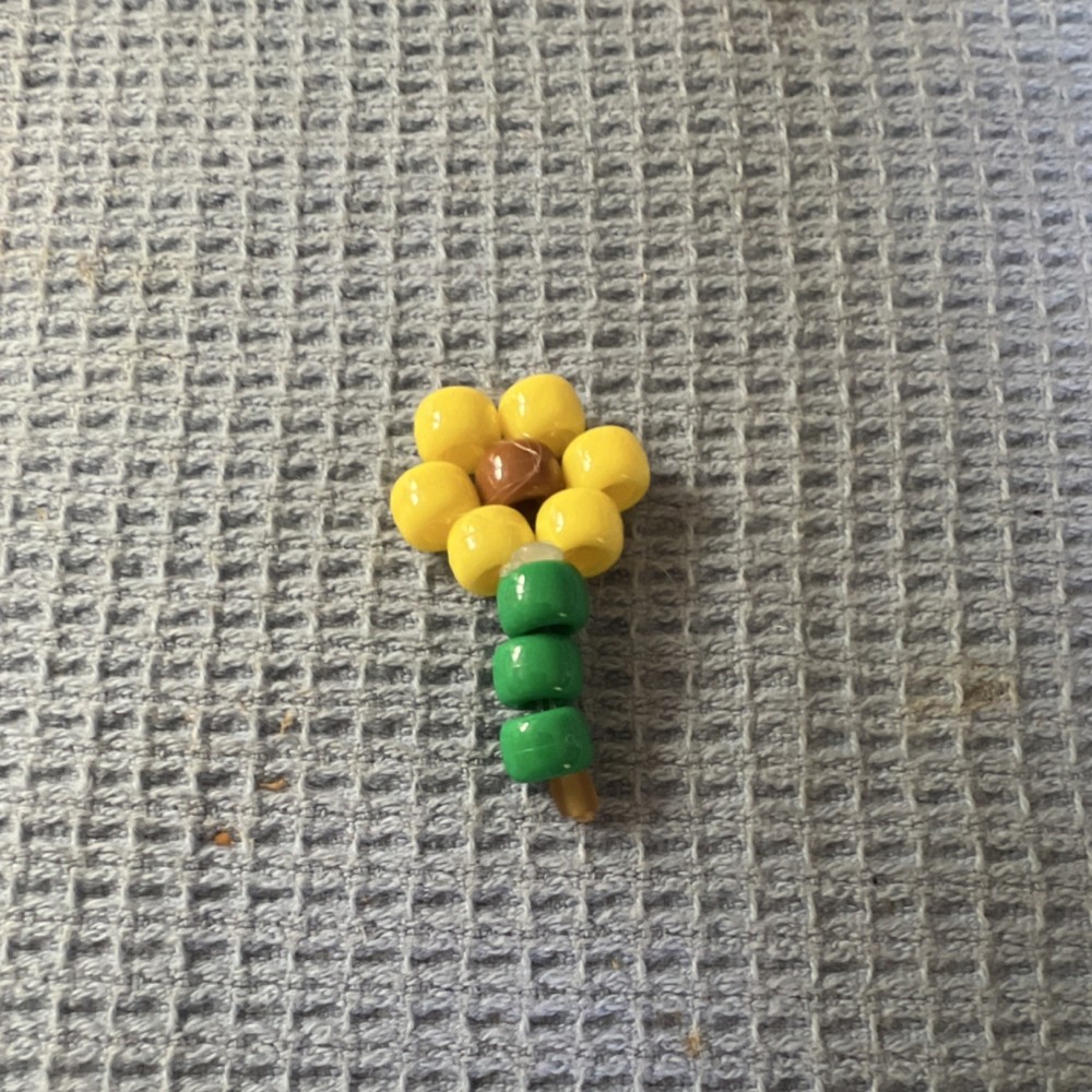Sunflower Kandi 1.7 inches (READ DESCRIPTION)