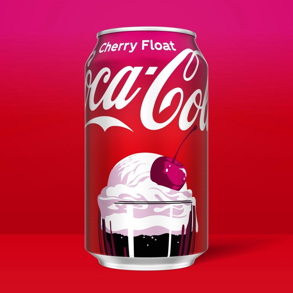 Coca Cola Cherry Float Soda Soft Drink Cans 12 fl oz 12 Pack