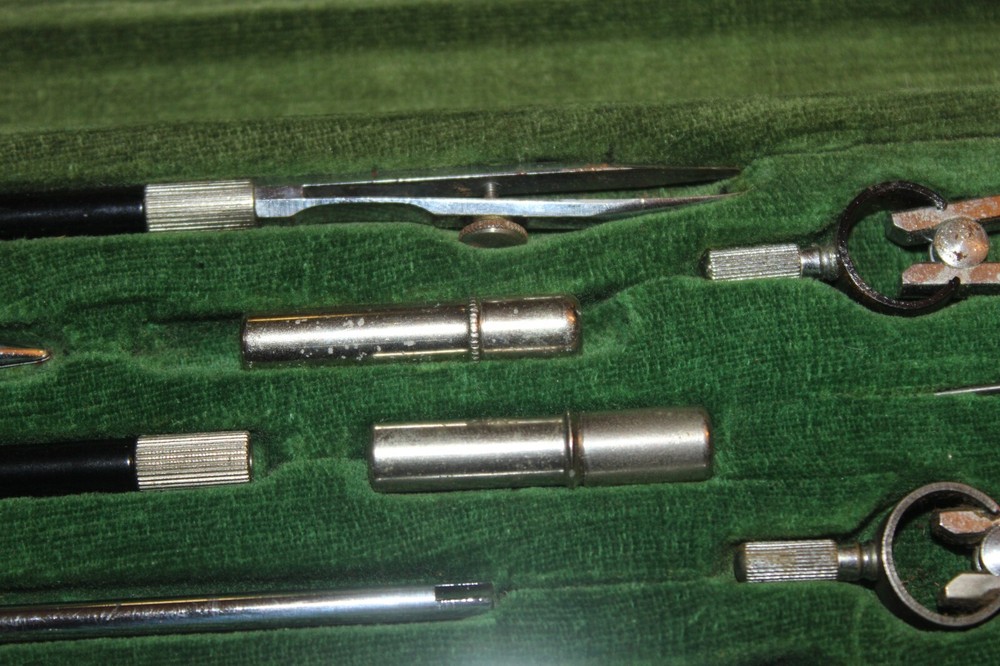 Vintage A&B Smith Co Pittsburgh Drafting Draft Tool Set