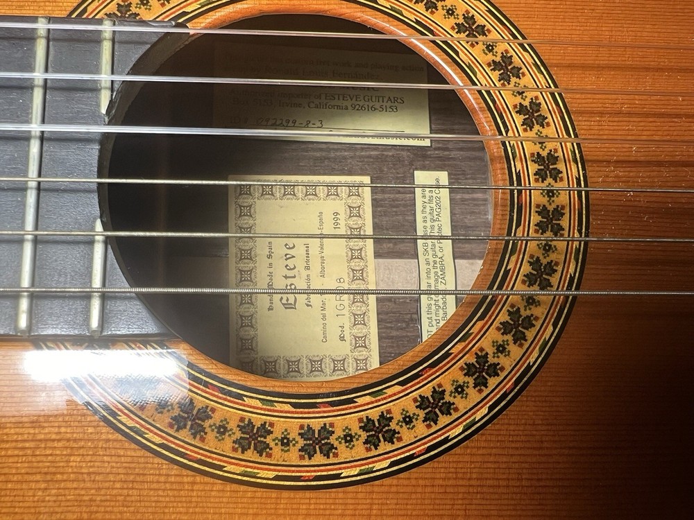 Esteve 1GR08 1999 Classical Guitar Hard Shell Case Made in Spain