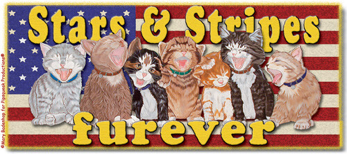 Cats Patriotic Ceramic Coffee Mug Tea Cup 15 oz