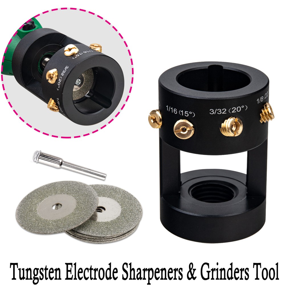 Tungsten Grinder Sharpener Multi-Angle & Offsets Head Tool TIG Welding💖