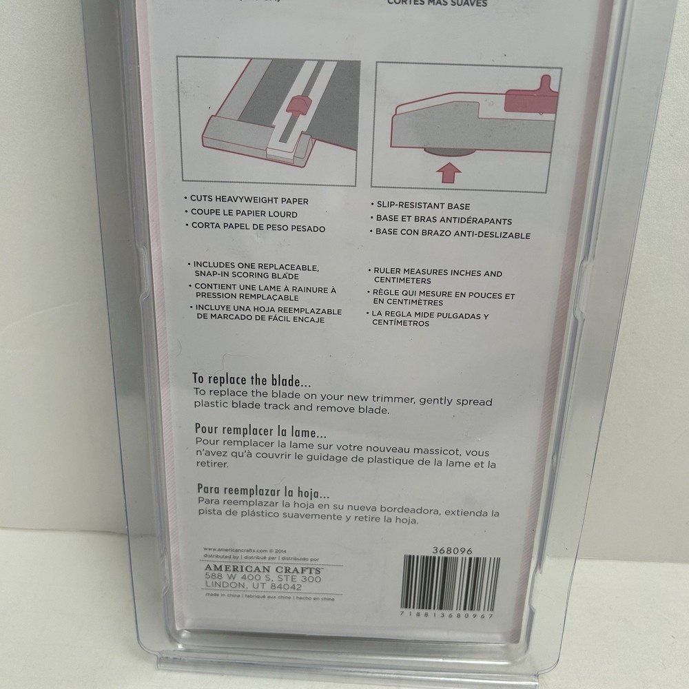 Pink Craft Blade Trimmer 9"-