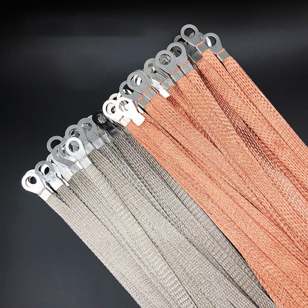 Flat Copper Braid Cable,4mm Braided Width: 4mm (0.16"),