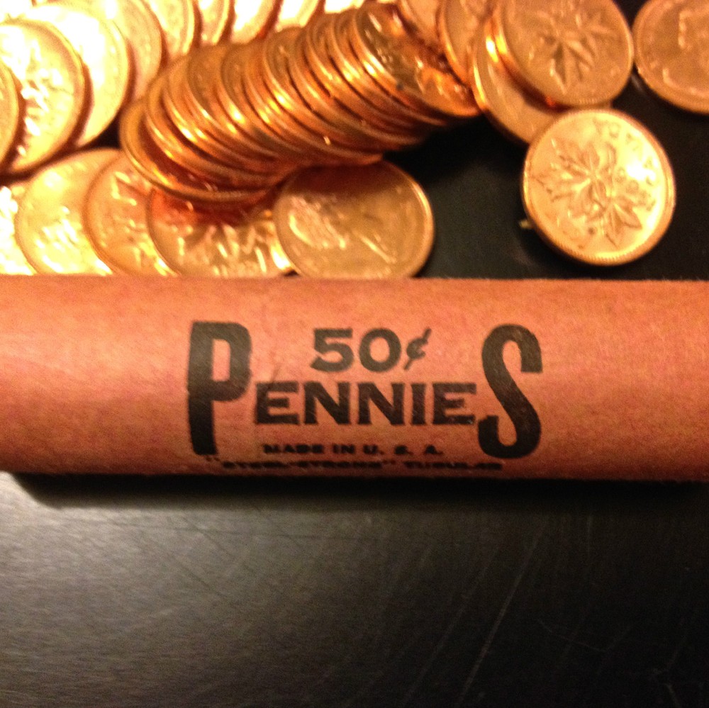 1966 Brilliant Uncirculated Penny Rolls - Full Red
