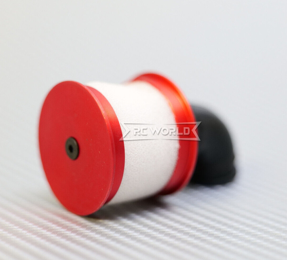 RC 1/10 Nitro Engine AIR FILTER Intake Metal/Rubber -SILVER-