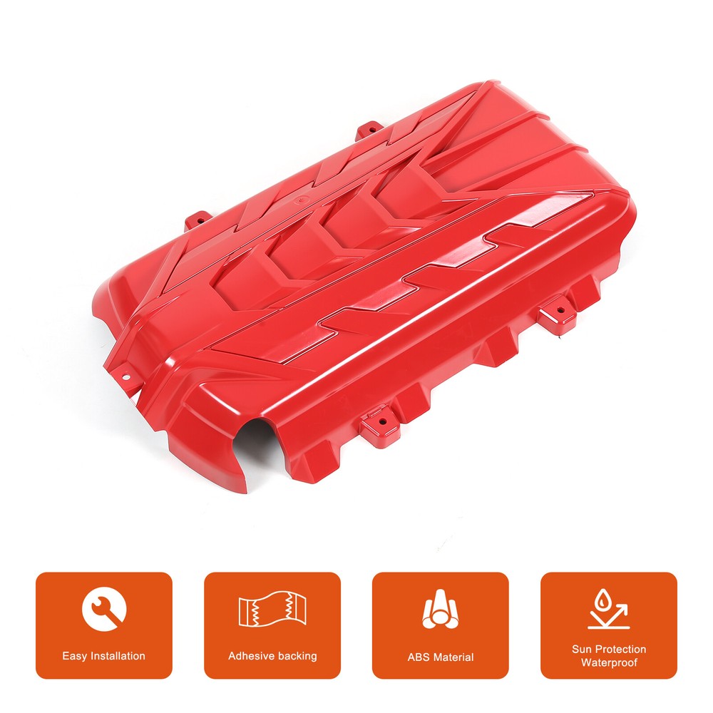 For 2020-Up Corvette C8 ABS Plastic Red Engine Cover
