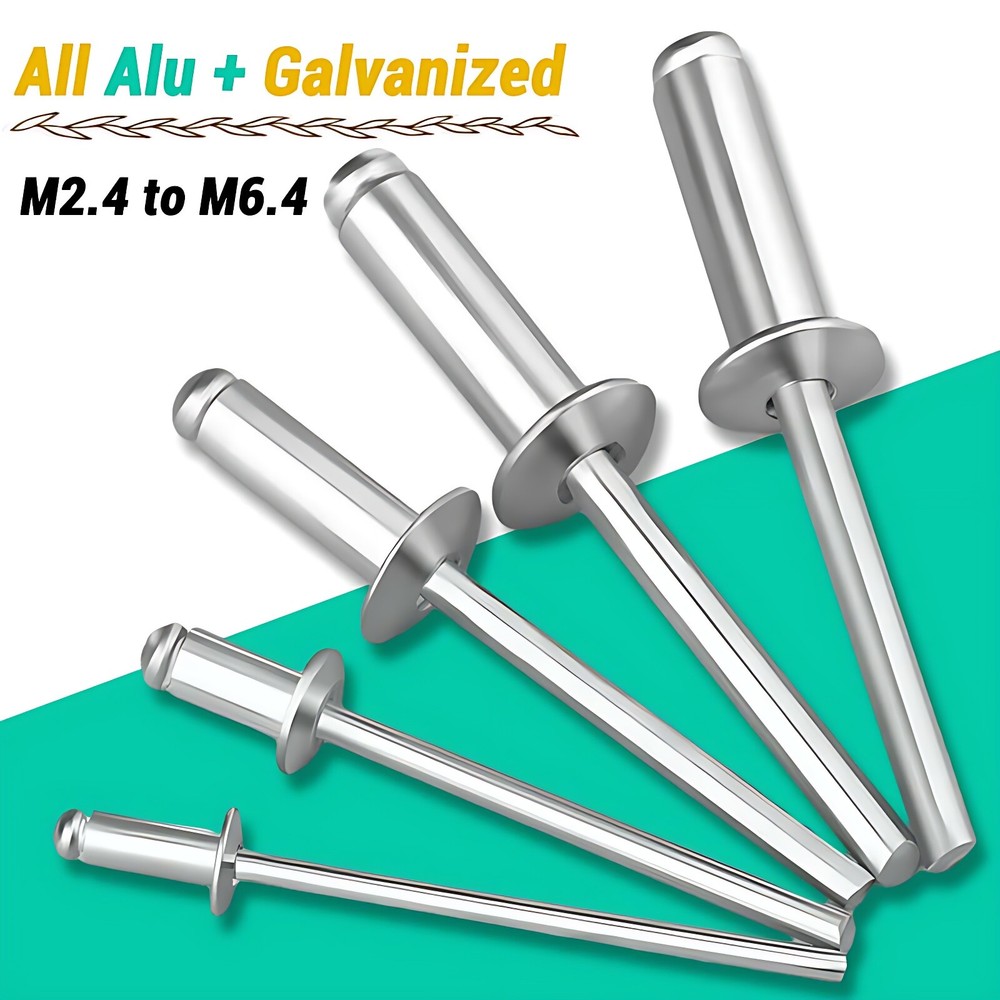 Pop Rivets All Aluminum Dome Head Blind Every Size Available Largest Assortment