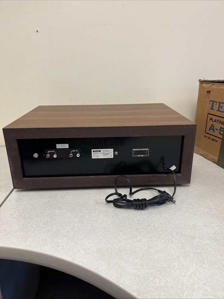 Read Issue TEAC A-550RX STEREO CASSETTE DECK Original Box