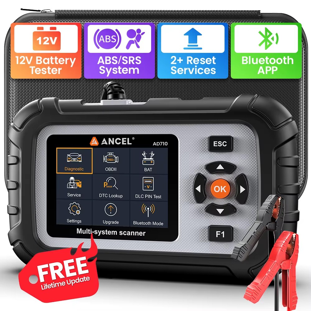 ANCEL AD710 OBD Scanner Diagnostic Scan Tool Code Reader Car ABS Bleeding SRS