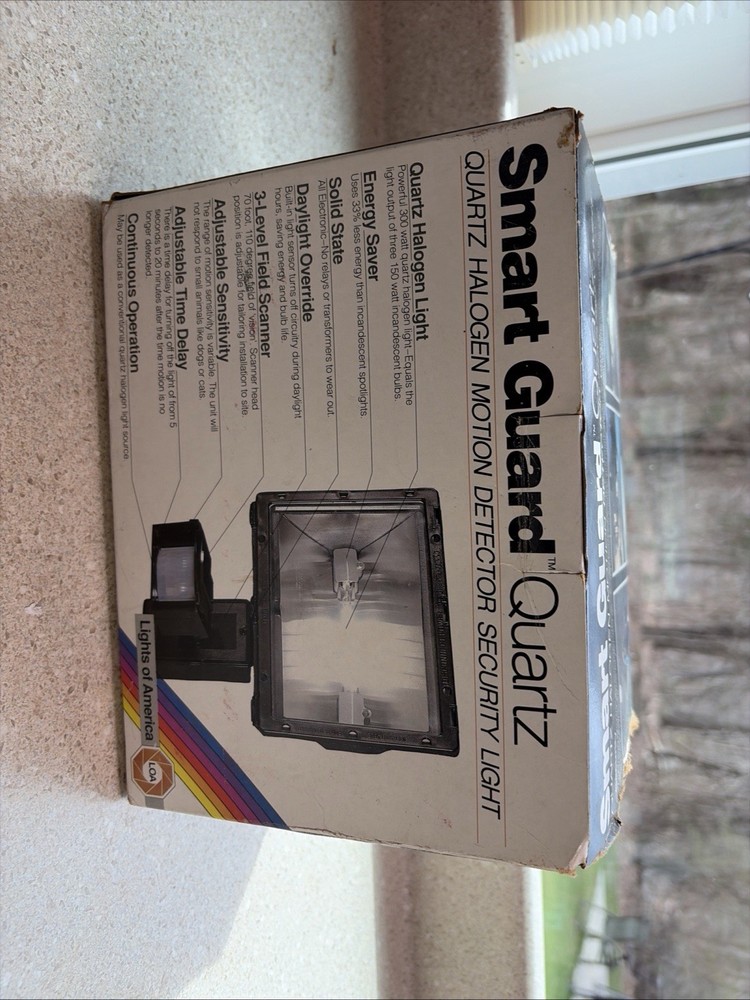 J127~ Smart Guard Quartz Halogen Motion Activated Detector Security Night Light