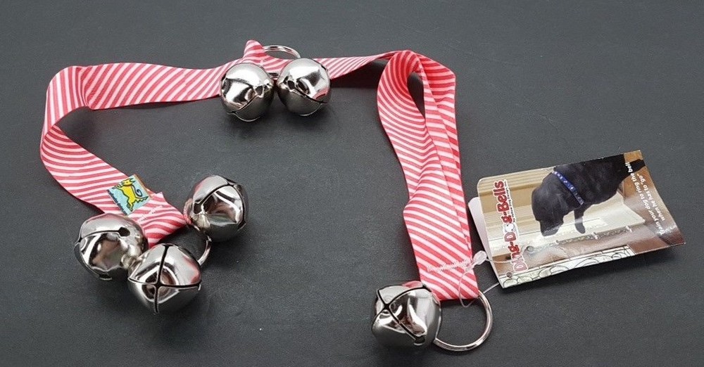 Red Striped Potty Bells Training System Dog Bells Potty Training TF