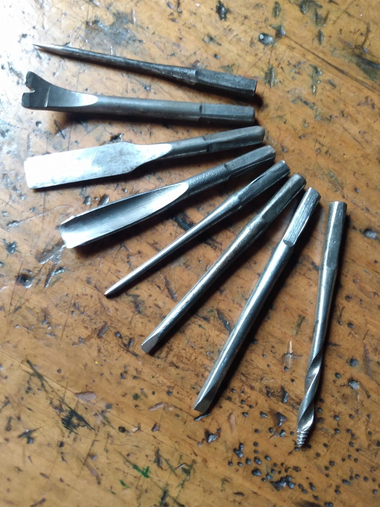 FRAY & CO. TOOL HANDLE WITH TOOLS/ POOR MANS TOOLKIT. SEE FULL DESC.