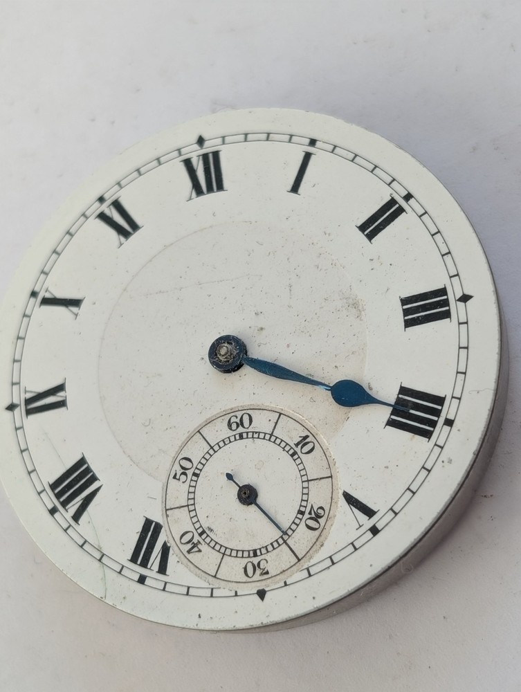 Vintage Siva 43mm Pocket Watch Movement (Runs/Untested)