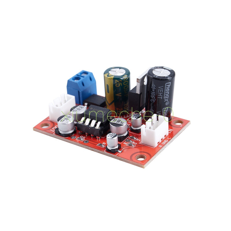 NE5532 Dynamic Microphone Stereo Preamp Amplifier Board DIY DC9-24V AC8-16V