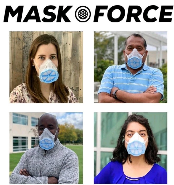 Face Mask with 10 Filters, Size Medium Clear