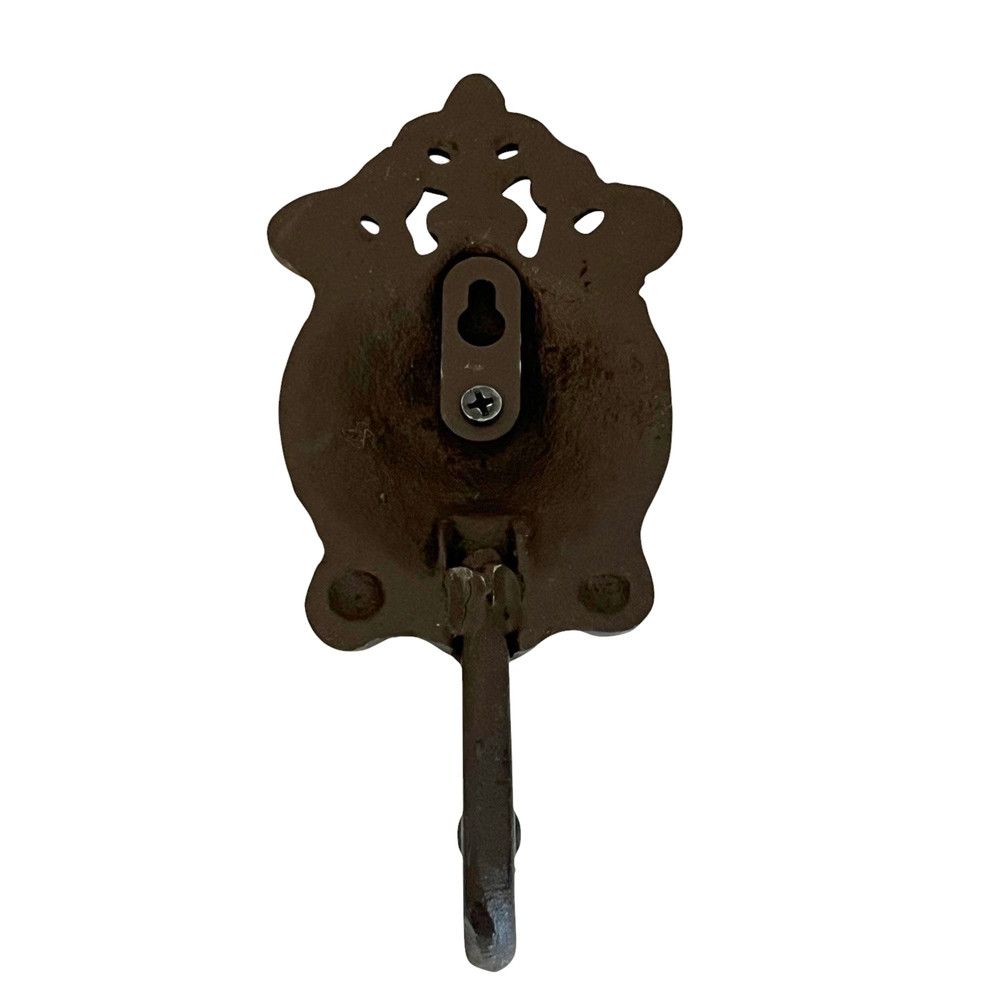 Vintage Style Cast Iron Wall Hook Ornate Victorian Rustic Coat Hat Hook