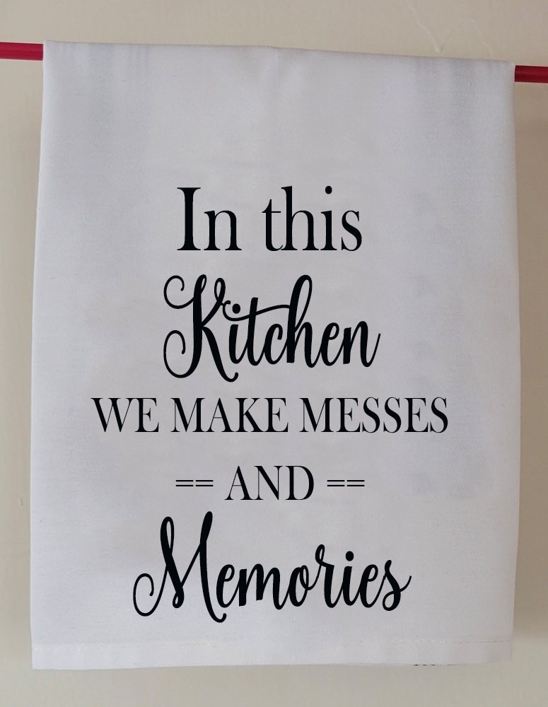 2 Piece PERSONALIZED Culinary Kitchen Towel Quick Drying 100% Cotton 18"x21.5"