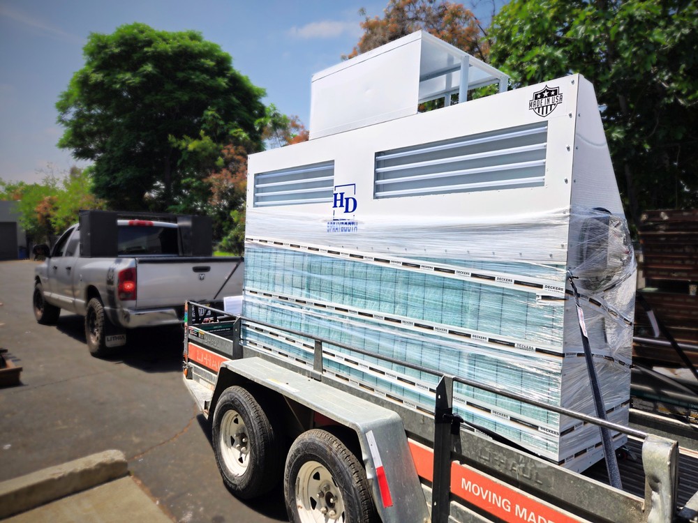 MOBILE PREP STATION  - POWDER COATED BRIGHT WHITE/GALVANIZED