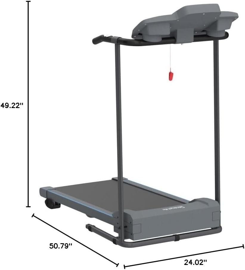 Smart Digital Folding Treadmill w/ LCD Display & Bluetooth for Home Use - 6 MPH