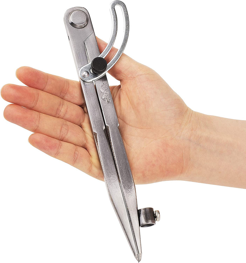 Large Professional Compass for Woodworking and Geometry - Precision Drawing Tool