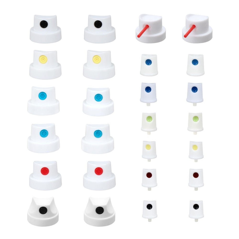 Spray Paint Nozzle Caps Set, 26 Universal Replacement Tips, Master Cap Collec...