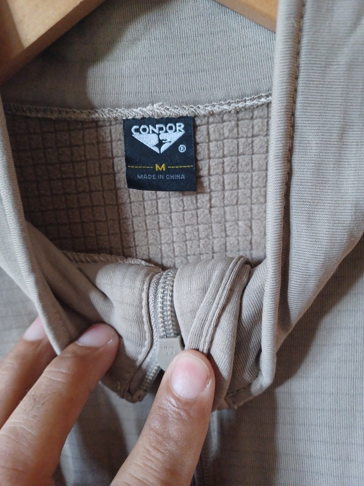 Condor Long Sleeve Base II Zip Pullover - Sand - Model 603 - New!