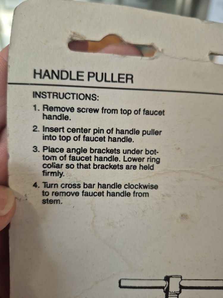 LDR Industries Faucet Stem Handle Puller Plumbing Tool NOS