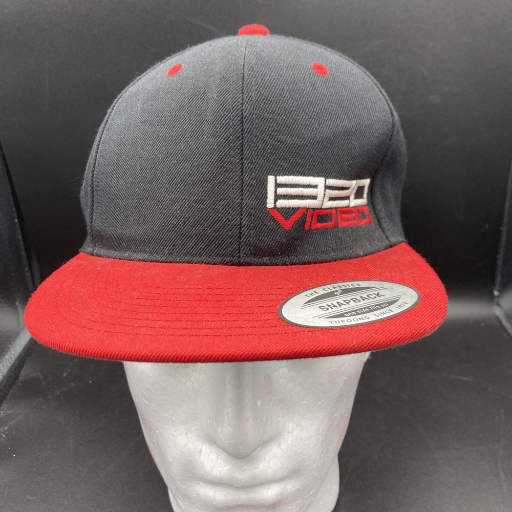 1320 Video Black & Red Snapback Hat Cap