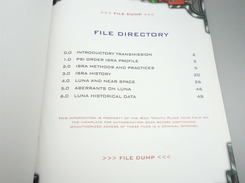 Trinity: Luna Rising - Psi Order Isra & Luna sourcebook (White Wolf)