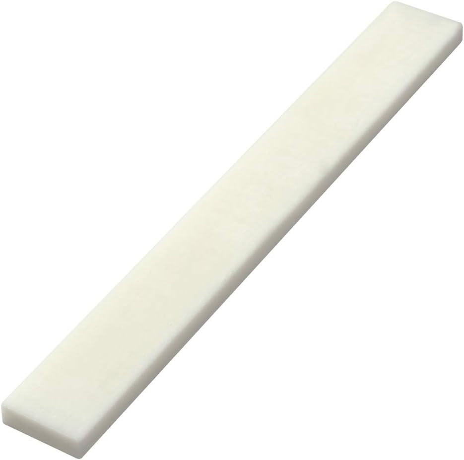 10Pc 80*3*10mm White Bone Guitar String Bridge Saddle For Acoustic Classical NEW